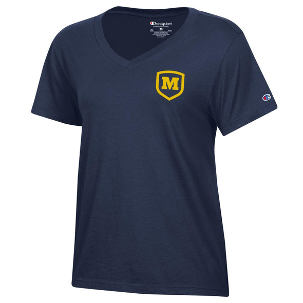 Champion Ladies' Navy V-Neck